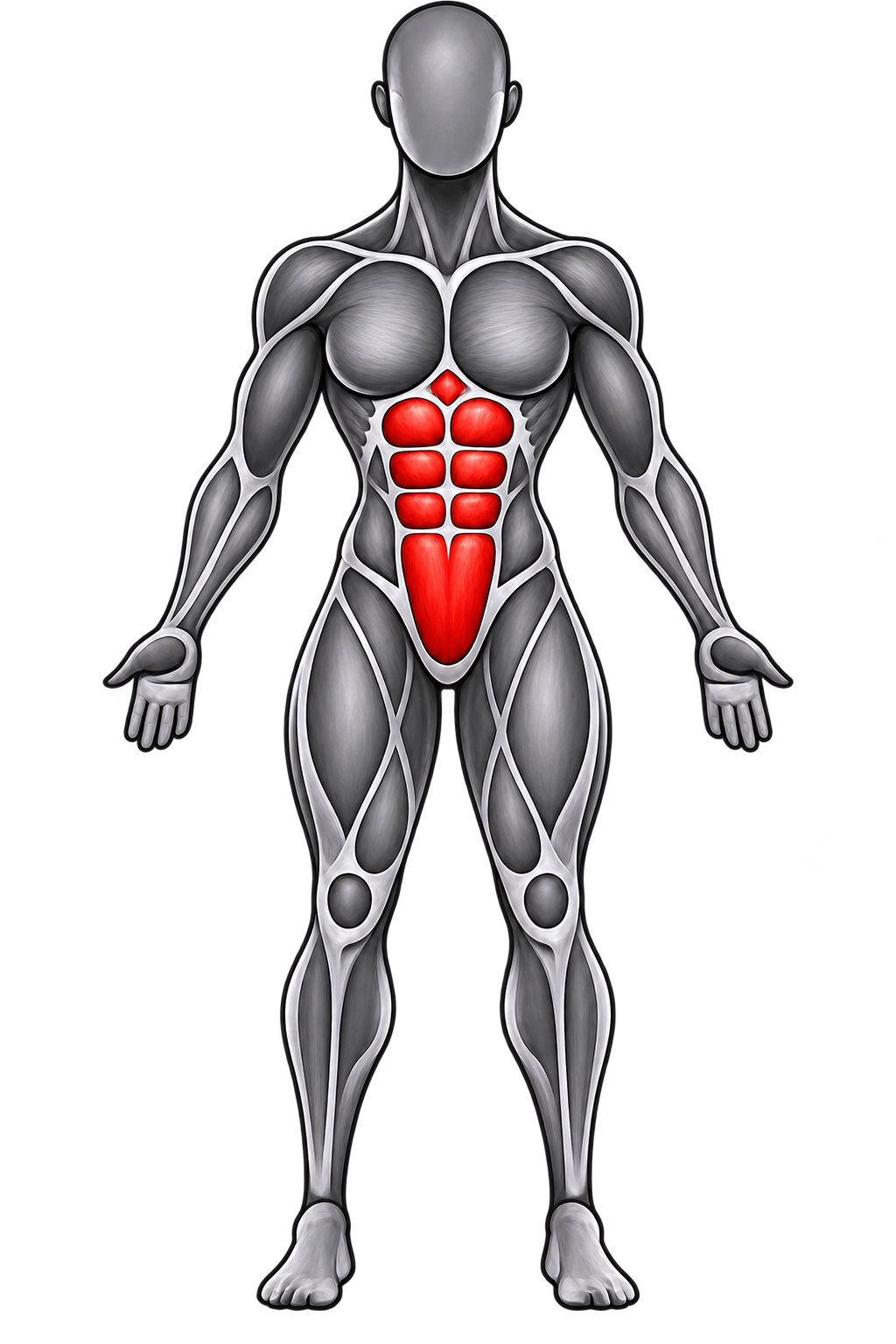 Abdominales en vista mujer